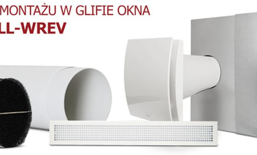 Moduł do montażu w glifie okna HRU-WALL-WREV
