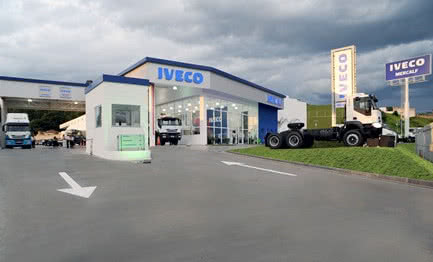 Ekologiczny dach salonu samochodowego Iveco w Brazylii