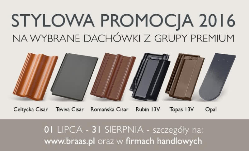 Promocja na wybrane dachówki premium BRAAS