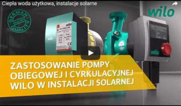 Ciepła woda użytkowa, instalacje solarne z pompami Wilo